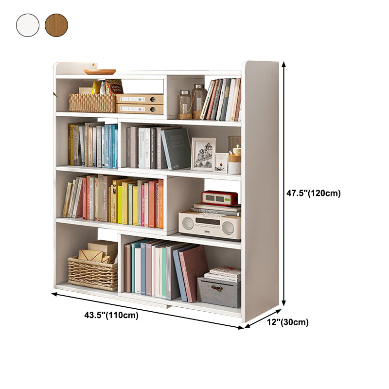 Contemporary Style Bookshelf Open Back Bookcase for Home Office