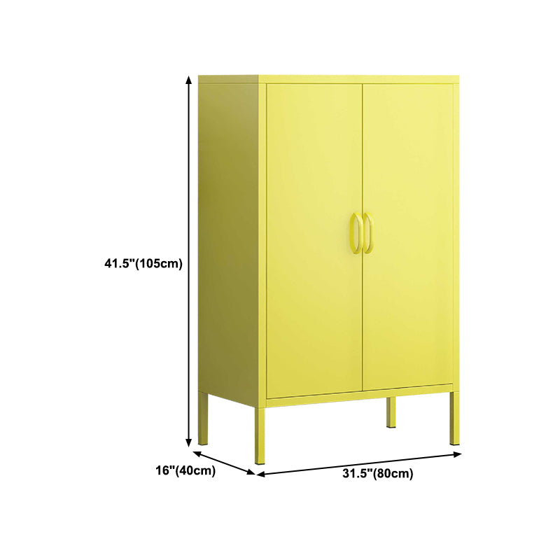 Scandinavian Style Bookshelf Closed Back Bookcase for Study Room with Door