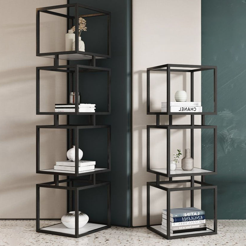 11.81"W Bookshelf Contemporary Style Open Back Bookcase for Home Office