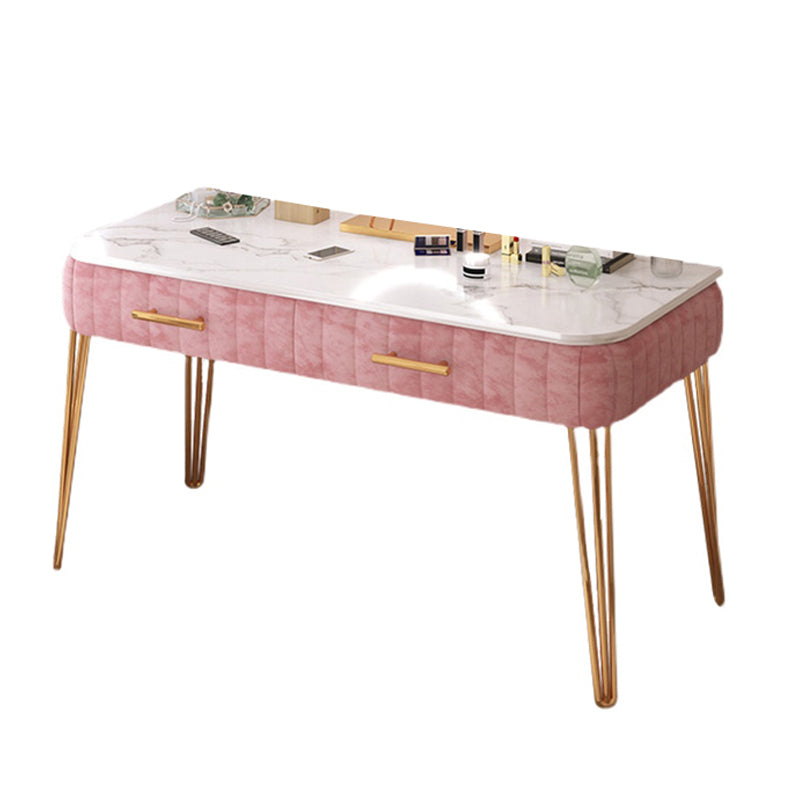 Slate Top Make-up Vanity with Drawer for Bedroom 29.53" High