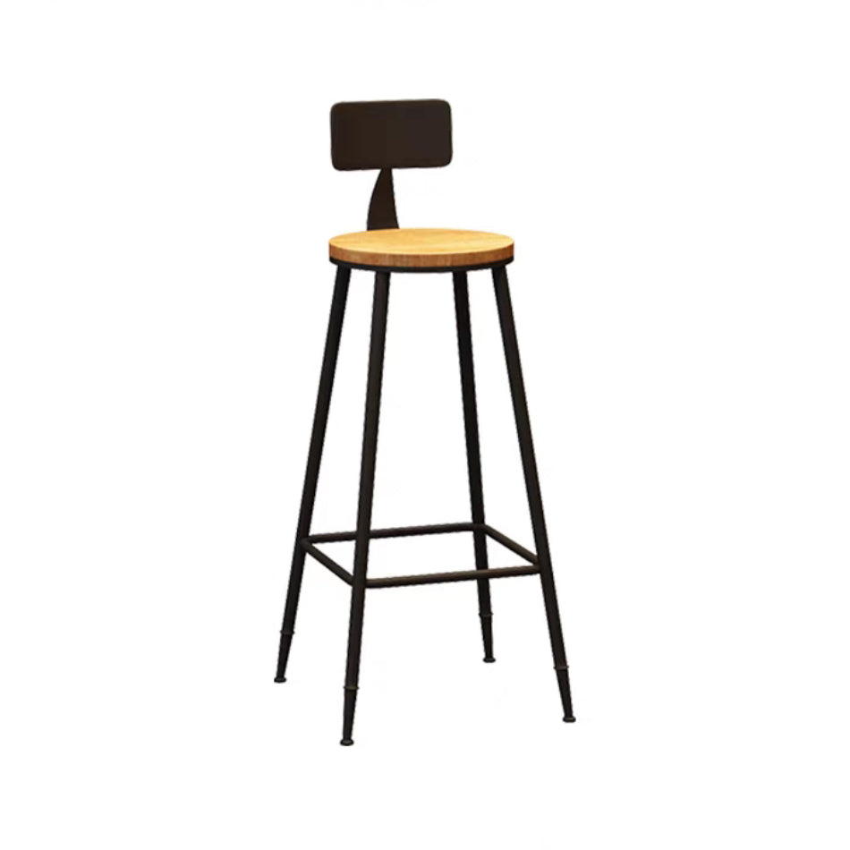 Industrial Rectangular Bar Table Set 1/5 Pieces Wooden Counter Table with High Stools