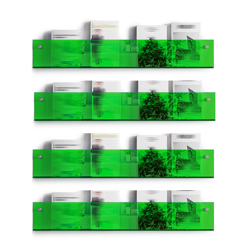 Scandinavian Horizontal Wall Unit Bookshelf Acrylic Bookcase for Home