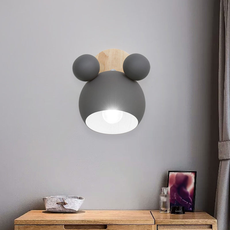 Mouse Simplicity Wall Sconce Colorful Metal Wall Mounted Lamp for Sitting Room