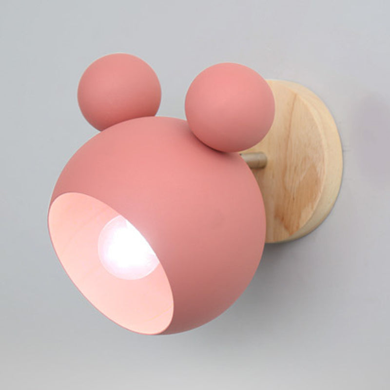 Mouse Simplicity Wall Sconce Colorful Metal Wall Mounted Lamp for Sitting Room