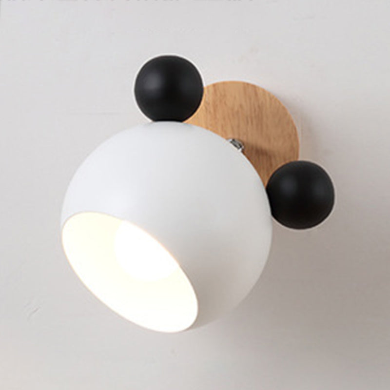 Metal Half Round Wall Mounted Lamps Modern Style 1 Light Wall Mount Lighting