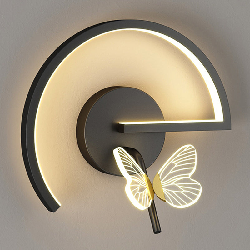 Metal Geometric Wall Mounted Lamps Modern Style 2 Lights Wall Light Sconces