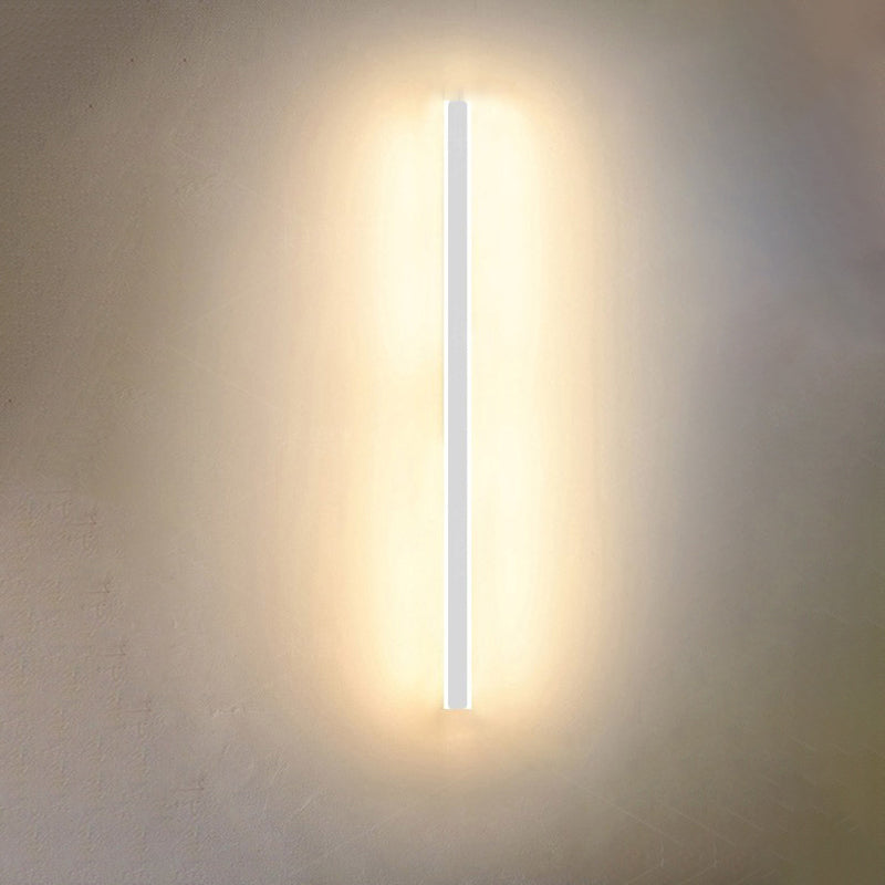 Metal Linear Shape Wall Mount Lighting Modern 1 Light Wall Mounted Light Fixtures