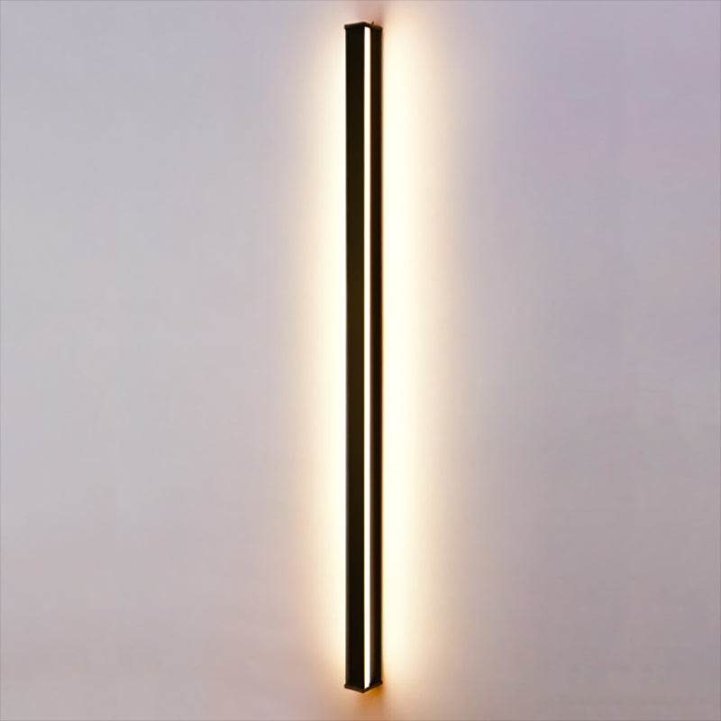 Metal Linear Shape Wall Mount Lighting Modern 1 Light Wall Mounted Light Fixtures