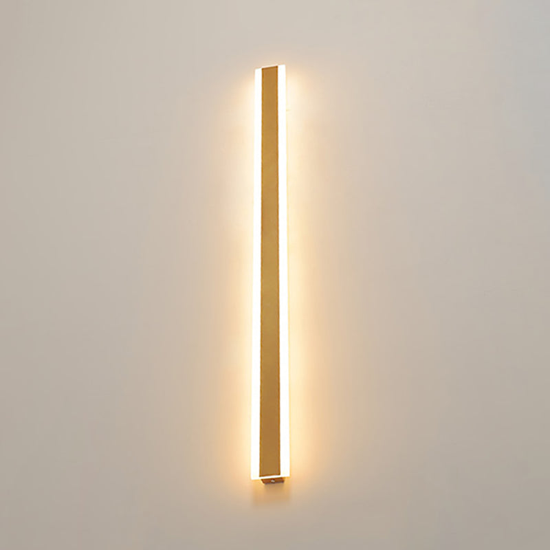 Metal Linear Shape Wall Mount Lighting Modern 1 Light Wall Mounted Light Fixtures