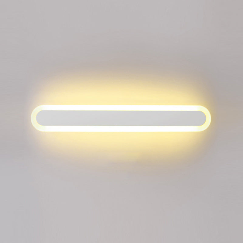 Metal Linear Shape Wall Light Modern 1-Light Wall Mount Fixtures