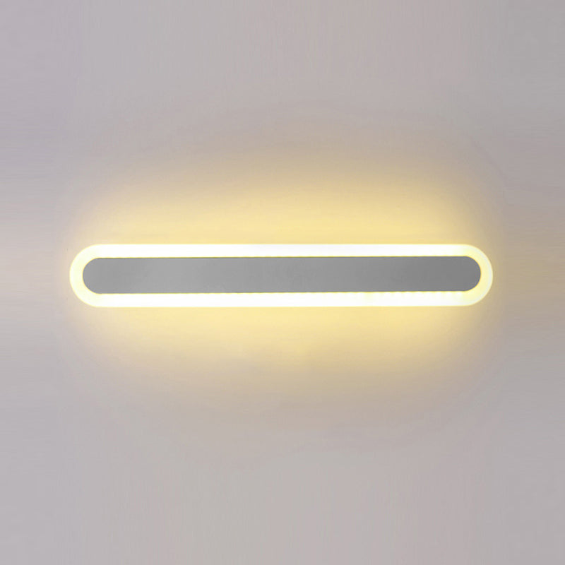 Metal Linear Shape Wall Light Modern 1-Light Wall Mount Fixtures
