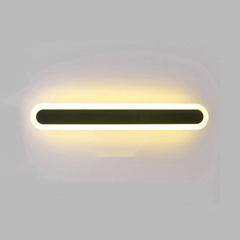 Metal Linear Shape Wall Light Modern 1-Light Wall Mount Fixtures