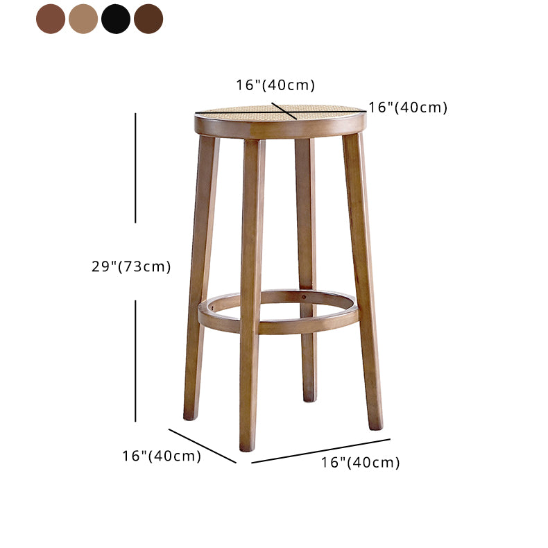 Contemporary Style Bar-stool Wooden Counter Bar Stool for Kitchen