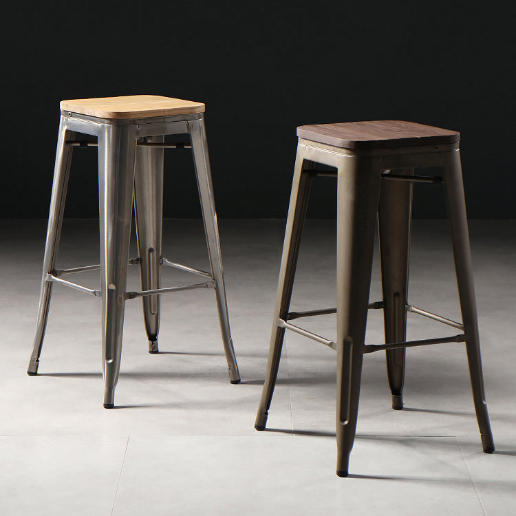 Industrial Style Bar-stool Metal Counter Bar Stool for Kitchen