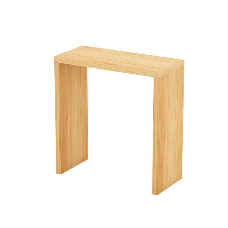 Modern Rectangle Solid Wood Bar Table Set 1/5/9 Pieces Counter Table with Backless Stools