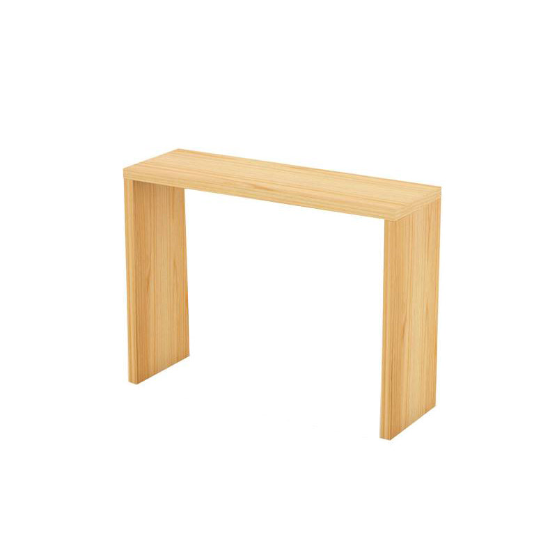 Modern Rectangle Solid Wood Bar Table Set 1/5/9 Pieces Counter Table with Backless Stools