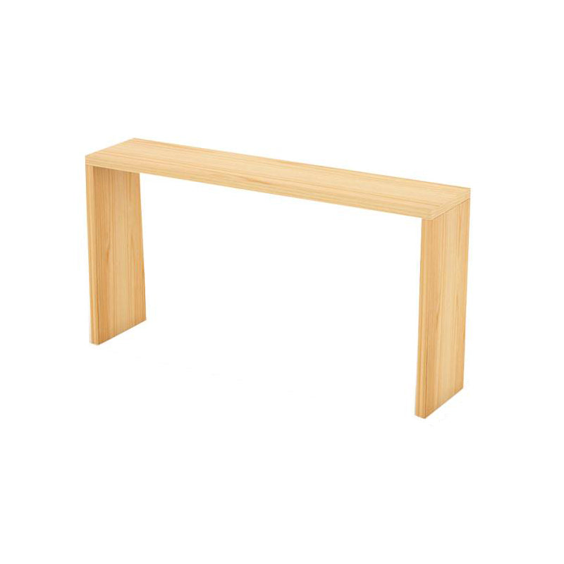 Modern Rectangle Solid Wood Bar Table Set 1/5/9 Pieces Counter Table with Backless Stools
