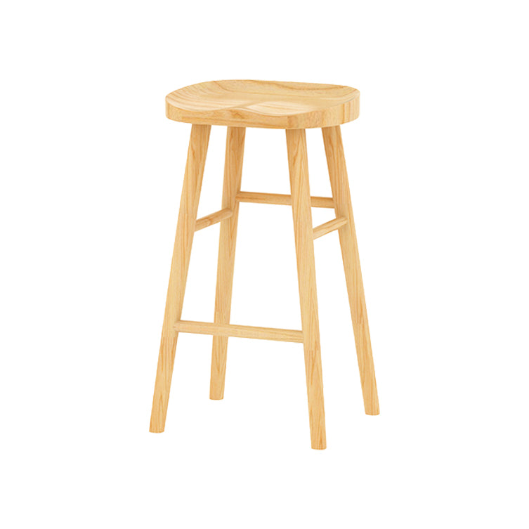 Modern Rectangle Solid Wood Bar Table Set 1/5/9 Pieces Counter Table with Backless Stools
