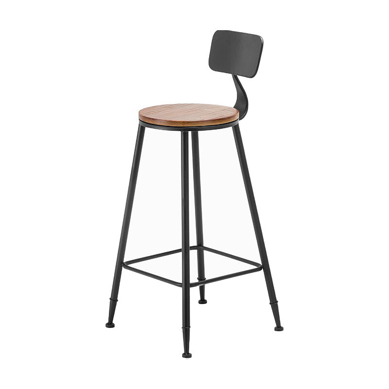 1/4/7/9 Pieces Industrial Iron Bar Table Set Rectangle Pine Wood Bistro Set with Footrest