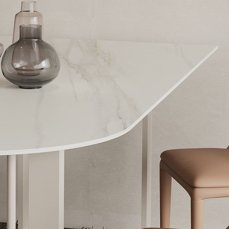 Simplicity Style Dining Table White Dinner Table for Home Kitchen Dinner