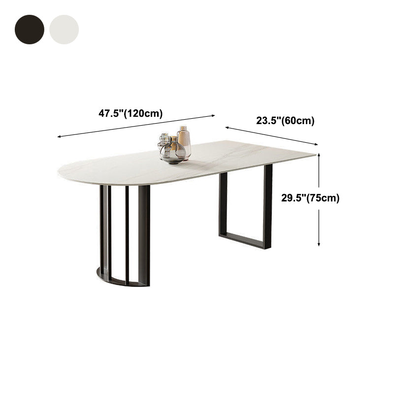 Simplicity Style Dining Table White Dinner Table for Home Kitchen Dinner