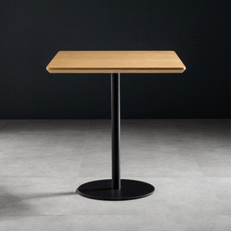 Coffee Shop Wood Dining Table Industrial Style Round Dining Table