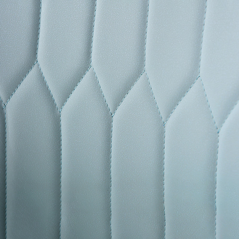 Glam Faux Leather Dining Chairs Metal Arm Dining Room Chairs for Restaurant Use