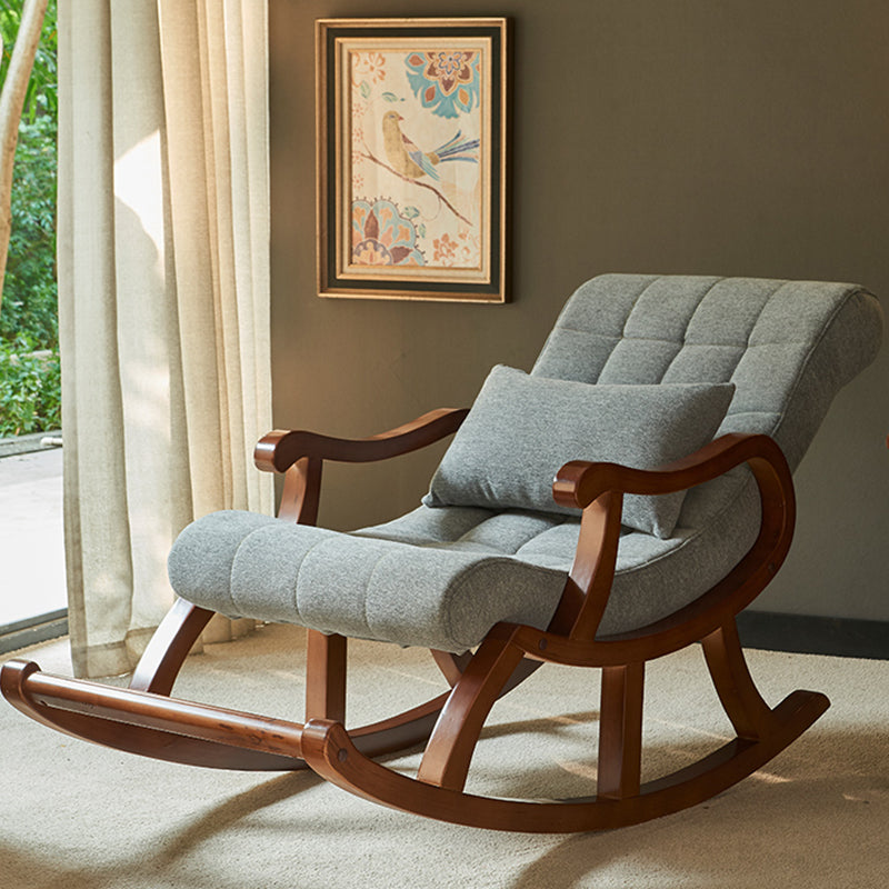 26.37" L x 49.21" W x 35.03" H Upholstered Lounge Chair Solid Wood Frame Accent Chair