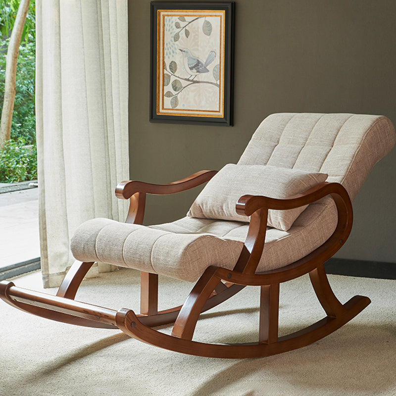 26.37" L x 49.21" W x 35.03" H Upholstered Lounge Chair Solid Wood Frame Accent Chair