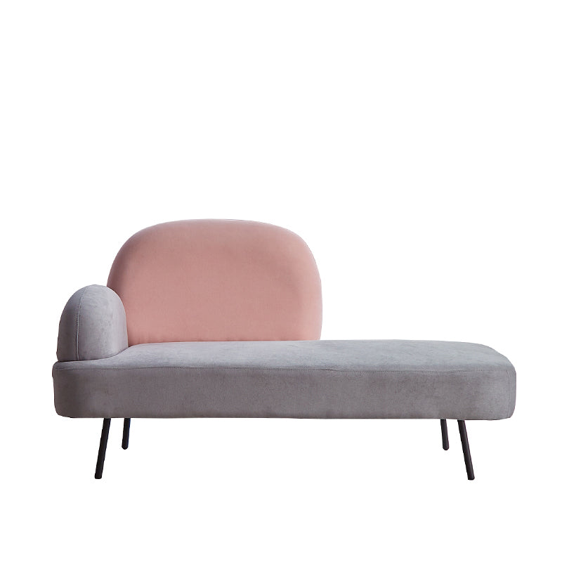 Contemporary Cotton Blend Single Arm Tight Back Light-grey Sofa Set