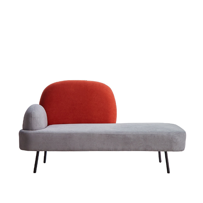 Contemporary Cotton Blend Single Arm Tight Back Light-grey Sofa Set
