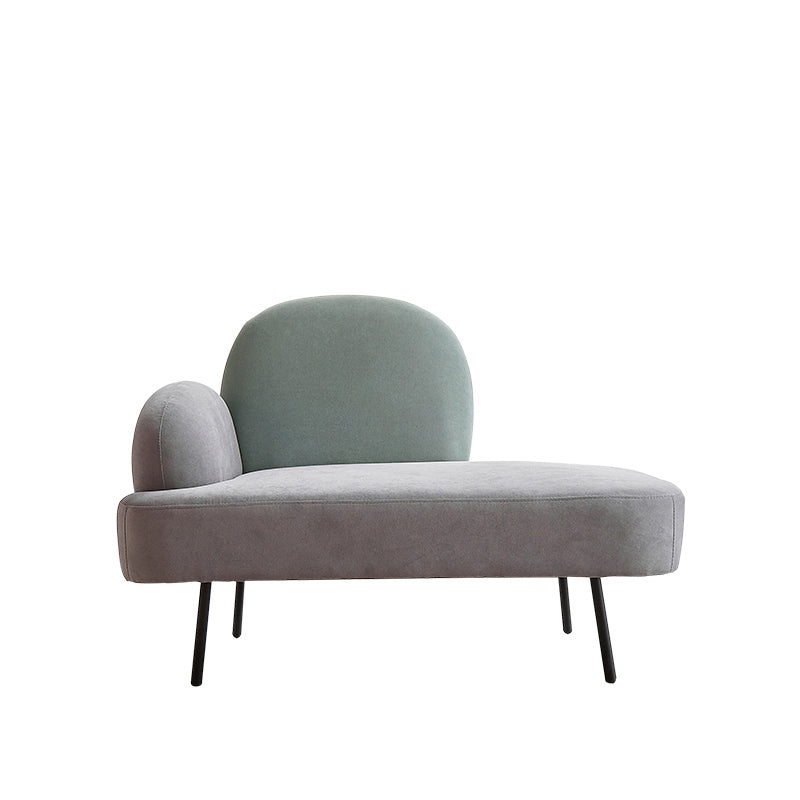 Contemporary Cotton Blend Single Arm Tight Back Light-grey Sofa Set