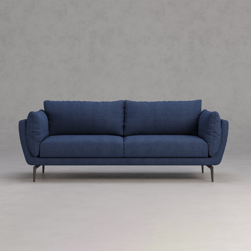 Cotton Blend Modern Sofa 33"W  Back Sofa for Living Room with Pillow Top Arm