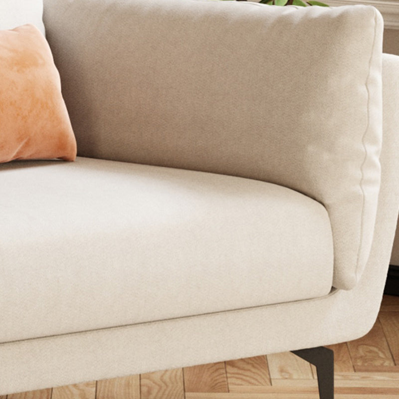 Cotton Blend Modern Sofa 33"W  Back Sofa for Living Room with Pillow Top Arm