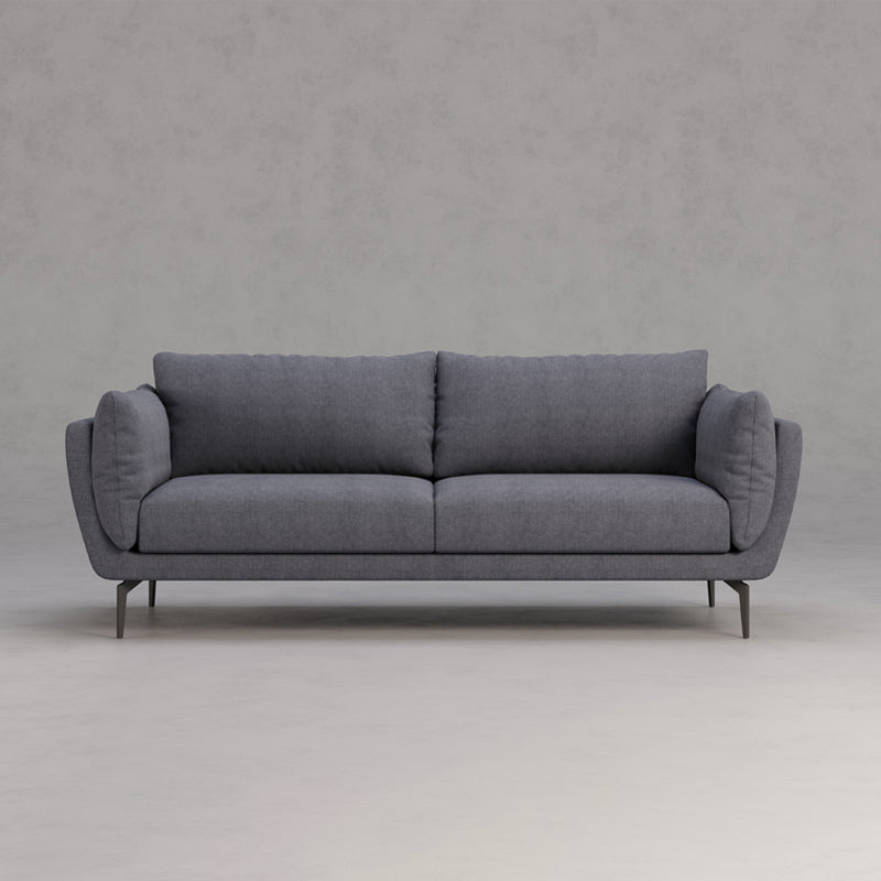 Cotton Blend Modern Sofa 33"W  Back Sofa for Living Room with Pillow Top Arm