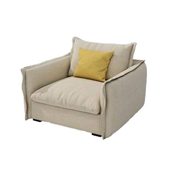 Fabric Living Room Square Arm Standard Cushions Contemporary Settee