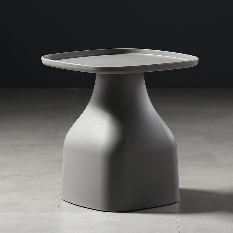 Scandinavian Round Tray Top Side End Table Plastic Pedestal End Table