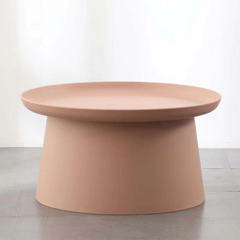 Scandinavian Round Tray Top Side End Table Plastic Pedestal End Table