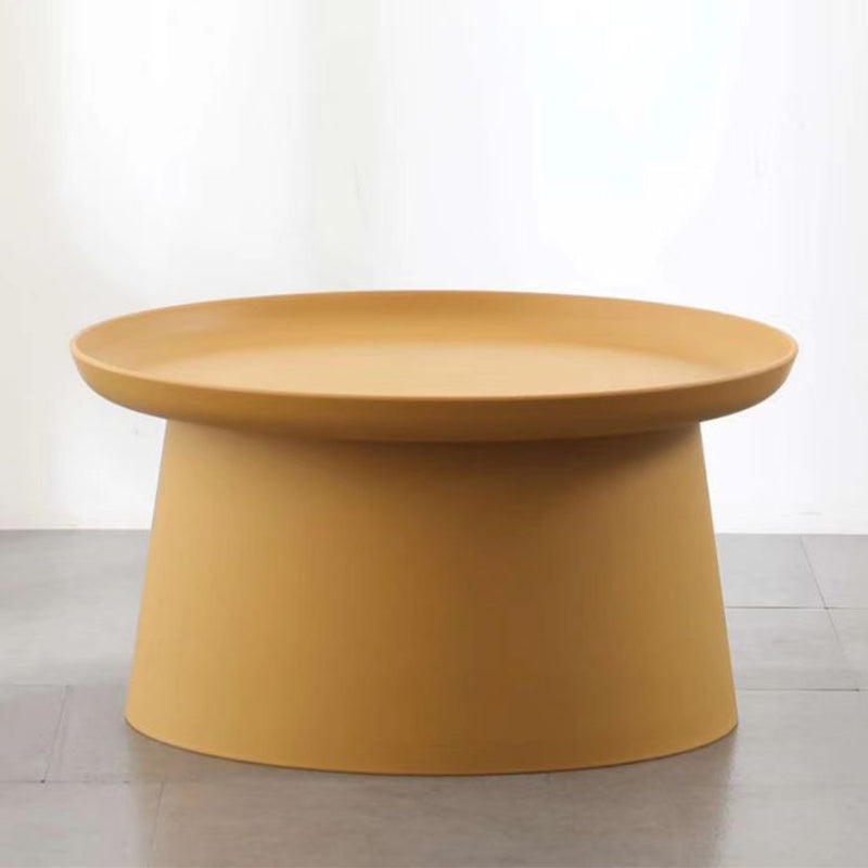Scandinavian Round Tray Top Side End Table Plastic Pedestal End Table