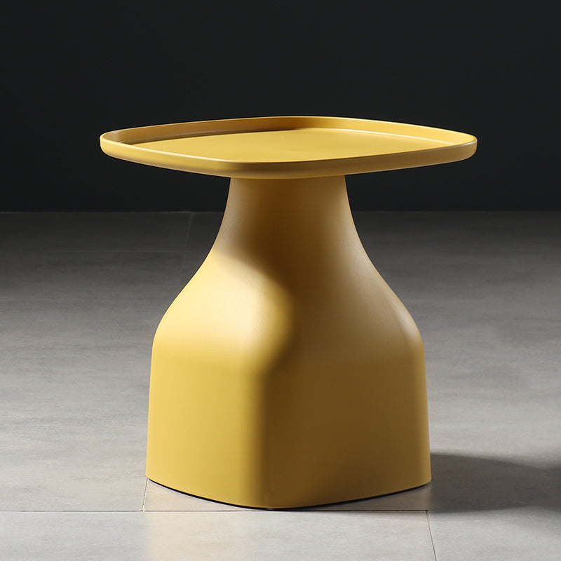 Scandinavian Round Tray Top Side End Table Plastic Pedestal End Table