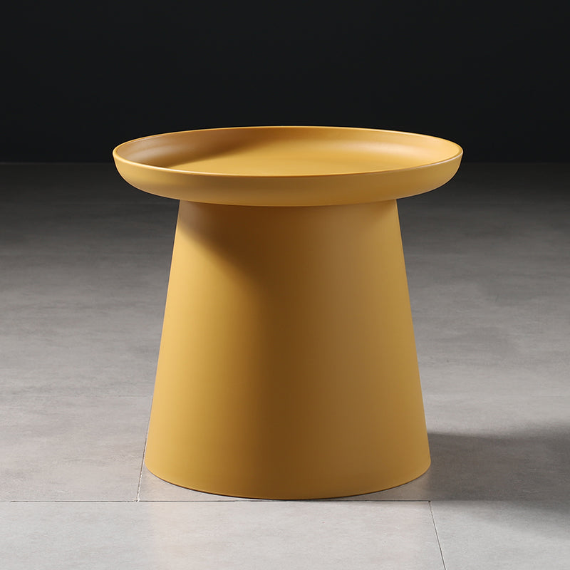 Scandinavian Round Tray Top Side End Table Plastic Pedestal End Table
