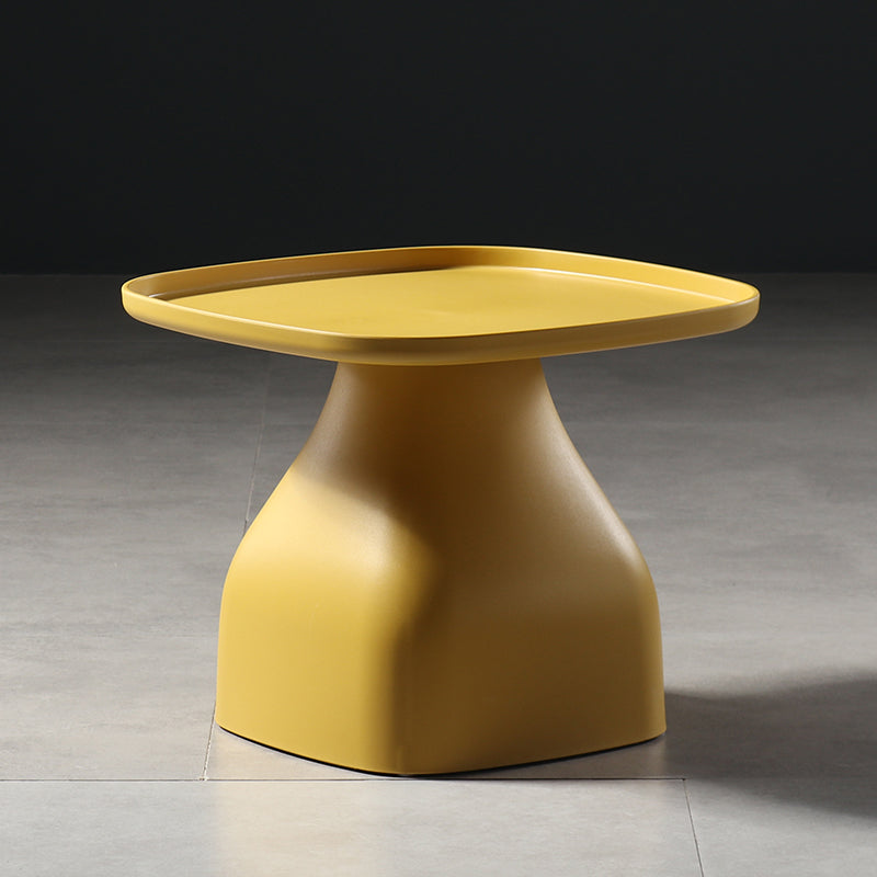 Scandinavian Round Tray Top Side End Table Plastic Pedestal End Table