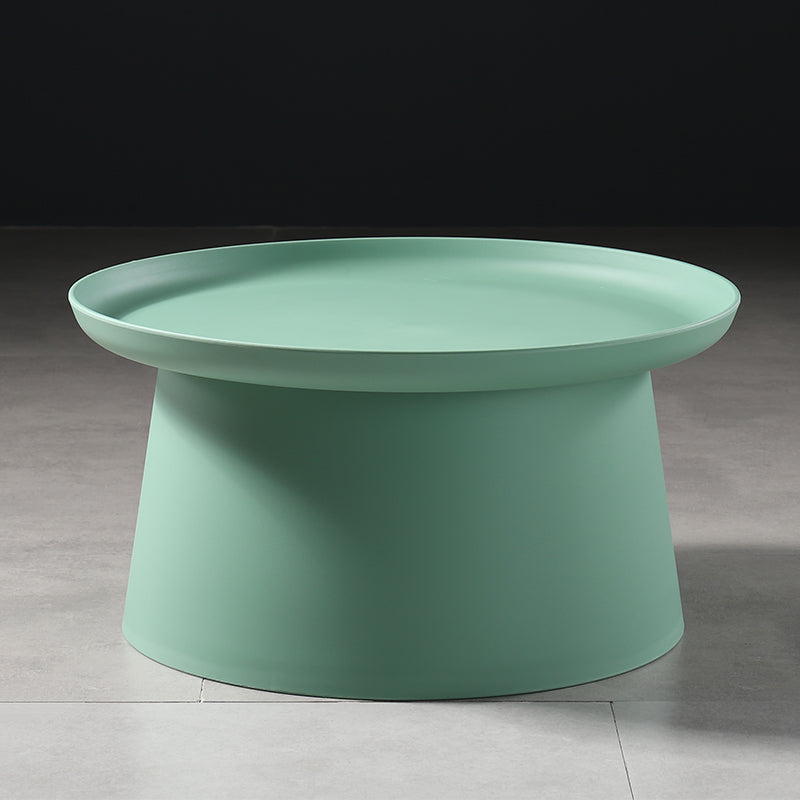Scandinavian Round Tray Top Side End Table Plastic Pedestal End Table