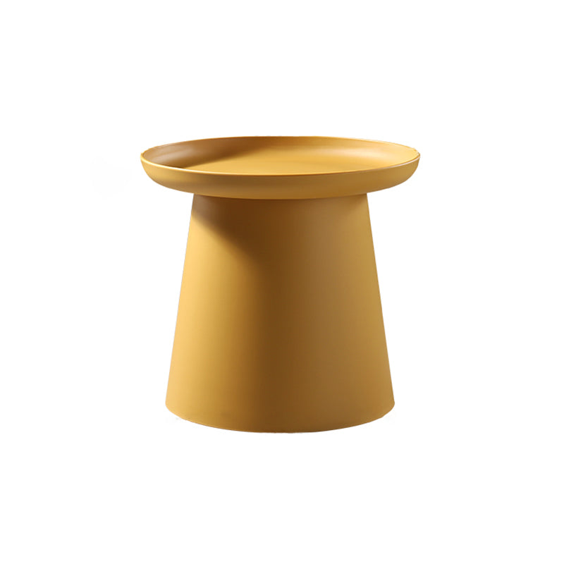 Scandinavian Round Tray Top Side End Table Plastic Pedestal End Table