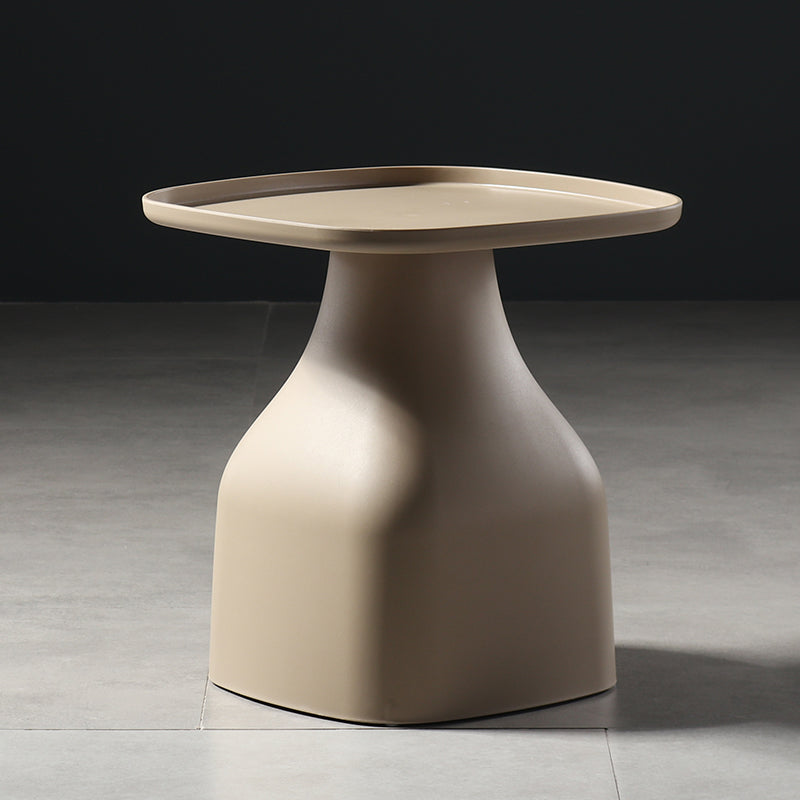 Scandinavian Round Tray Top Side End Table Plastic Pedestal End Table