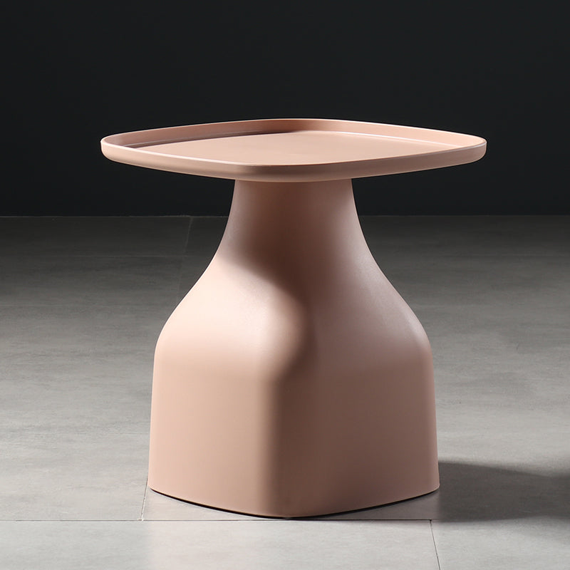 Scandinavian Round Tray Top Side End Table Plastic Pedestal End Table