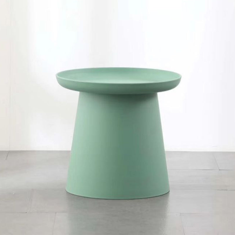 Scandinavian Round Tray Top Side End Table Plastic Pedestal End Table