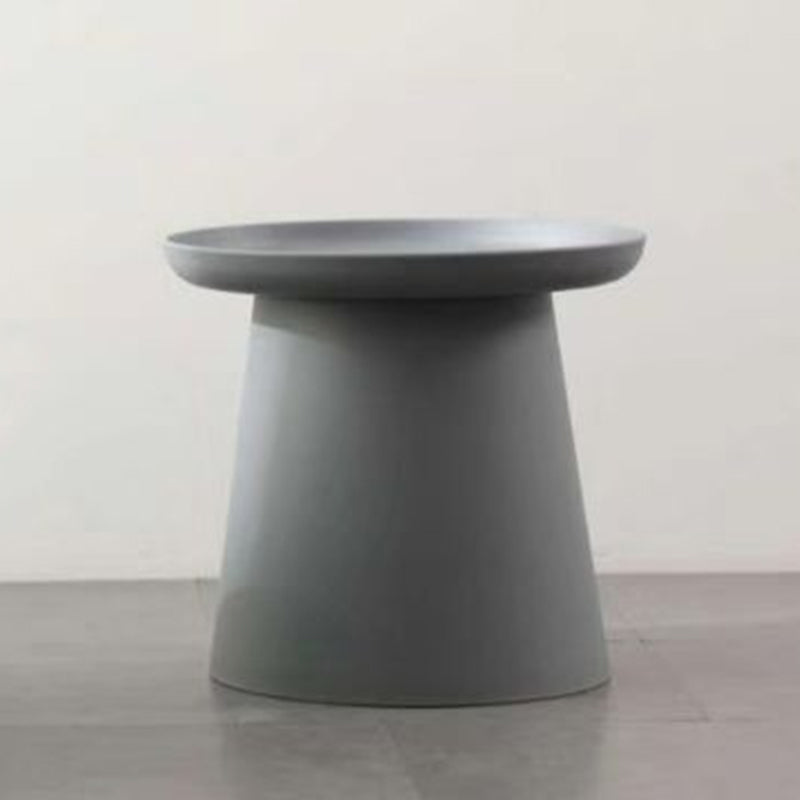 Scandinavian Round Tray Top Side End Table Plastic Pedestal End Table