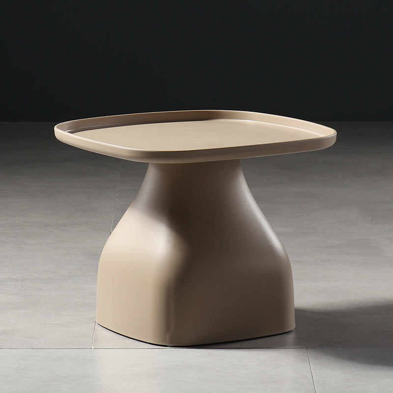 Scandinavian Round Tray Top Side End Table Plastic Pedestal End Table