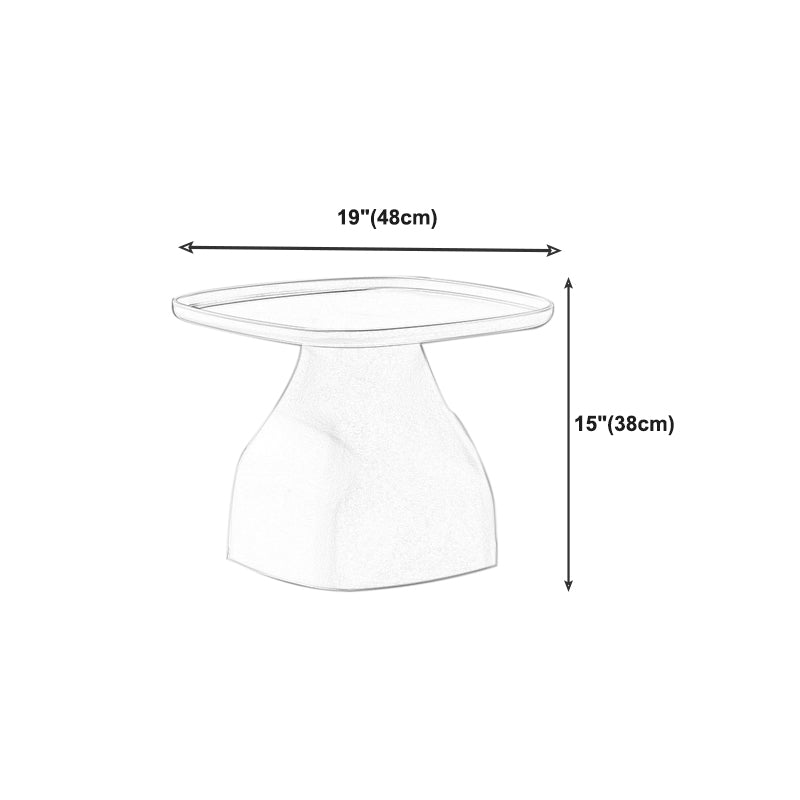 Scandinavian Round Tray Top Side End Table Plastic Pedestal End Table